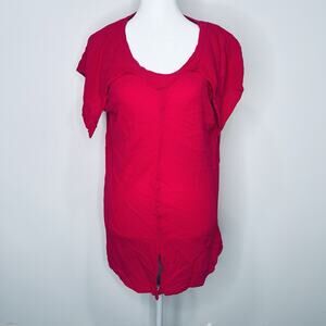 Oh My Gauze Pink Shirt 100% Cotton Top Size 2